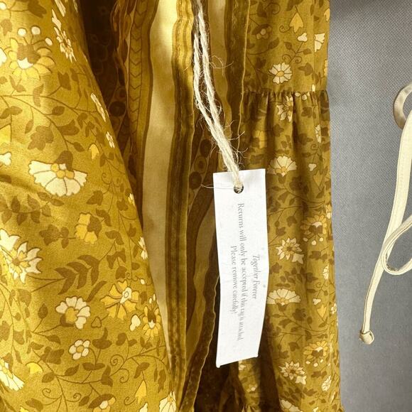 Christy Dawn Tallulah Midi Cottagecore Dress Size XS Goldenrod - Picture 7 of 14